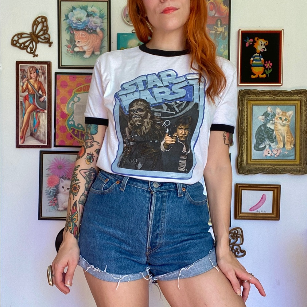 Vintage style Star Wars ringer tee